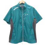  Munsingwear одежда Golf одежда блузон жакет LL зеленый короткий рукав воротник-стойка Zip выше средний длина #ECE004 мужской 