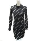  не использовался товар Adidas Originals Golf одежда тугой One-piece колено длина длинный рукав с высоким воротником Logo принт L чёрный черный /SM30