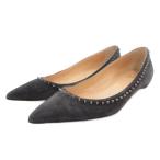 クリスチャンルブタン Christian louboutin パンプス フラットシューズ ポインテッドトゥ スエード 35.5 グレー /FF ■GY62 レディース の商品画像