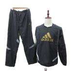  Adidas спортивная одежда выставить верх и низ Wind брейкер тянуть over средний длина распорка брюки длинный длина сверху M внизу L чёрный 