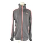  Puma PUMA жакет джерси спортивная одежда O серый розовый воротник-стойка длинный рукав боковой линия /AO5 #ECA004 женский 
