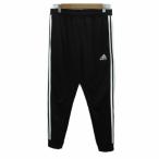  Adidas adidas джерси брюки L чёрный черный "теплый" белый линия Logo вышивка лодыжка длина легкий /HO16 #ECA004 мужской 