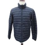  Uniqlo UNIQLO пуховик верхняя одежда средний длина M темно-синий темно-синий воротник-стойка /SM1 #ECA004 мужской 
