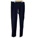  United Arrows UNITED ARROWS брюки низ слаксы 50 темно-синий темно-синий плиссировать одноцветный /KM #ECA004 мужской 