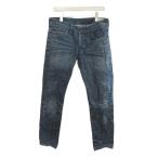 ji- Star low G-Star RAW брюки Denim джинсы 32 синий голубой woshu обработка полный length сетка (желудок) обработка /GR #ECA004 мужской 