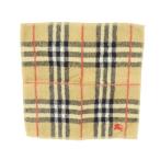  Burberry BURBERRY носовой платок чай Brown в клетку Logo вышивка пирог ru/MN28 #GY59 мужской женский 