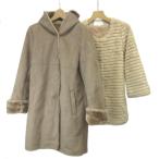  Proportion Body Dressing Anna luna суммировать 2 позиций комплект пальто M осень-зима розовый бежевый бежевый искусственный мех длинный рукав /NP