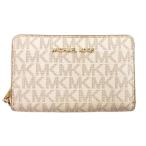  Michael Kors MICHAEL KORS футляр для карточек бежевый общий рисунок Logo принт молния /NL #ECG003 женский 