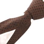  Balenciaga BALENCIAGA широкий галстук галстук общий рисунок шелк шелк чай Brown /FF #ECG003 мужской 