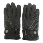  Burberry Black Label BURBERRY BLACK LABEL перчатки свечение блейзер 5 пальцев стеганое полотно чёрный черный /XZ #ECB001 мужской 