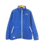 Oacley Skull коллекция OAKLEY SKULL COLLECTION жакет Golf XL синий голубой стеганое полотно воротник-стойка длинный рукав /CK1