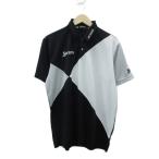  Srixon SRIXON одежда для гольфа рубашка-поло L чёрный переключатель Logo вышивка короткий рукав /SY66 #ECA005 мужской 