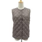  Uniqlo UNIQLO с хлопком лучший стеганое полотно лучший средний длина M уголь Brown /SM23 #ECA005 женский 