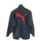  Puma PUMA спортивная куртка джерси спортивная одежда SS темно-синий темно-синий красный красный полоса рисунок .. воротник длинный рукав /CK16 #ECA005 мужской 