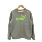  Puma PUMA футболка спортивная одежда детская одежда 160 серый длинный рукав раунд шея Logo принт /AH33 #ECA005 Kids 