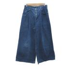 Journal Standard JOURNAL STANDARD Denim гаучо брюки широкий брюки 38 синий голубой 7 минут длина /YS18 #GY70 женский 