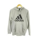  Adidas adidas Parker тянуть over спортивная одежда L серый длинный рукав Logo принт с капюшоном ./MN17 #ECA005 мужской 