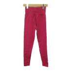  рубец Momo MINOMOMO спортивная одежда S розовый одноцветный высокий талия полный length /KK #ECA003 женский 