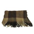  Highlander Highlander покрывало шерсть чай Brown многоцветный в клетку бахрома /AQ #GY70 женский 