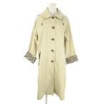  Aquascutum AQUASCUTUM плащ M~L бежевый отложной воротник с капюшоном . длинный рукав длинный длина /AO2 #ECC005 женский 