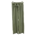  не использовался товар emi Lee rose EMERY ROSE с биркой linen брюки M зеленый зеленый полный length талия лента одноцветный /TL #ECB005