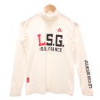  Le Coq s Porte .fle coq sportif Golf одежда внутренний футболка L белый белый с высоким воротником Logo принт длинный рукав /SD #ECB005
