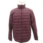  Uniqlo UNIQLO пуховик верхняя одежда средний длина XL wine red одноцветный воротник-стойка /HO6 #GY72 мужской 