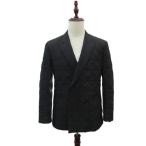  Hugo Boss HUGO BOSS стеганная куртка верхняя одежда открытый цвет средний длина 44 чёрный черный двойной кнопка /HO10 #ECD005 мужской 