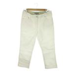  Laura Ashley LAURA ASHLEY брюки капри UK 14 белый белый укороченные брюки длина стрейч /MN42 #ECD005 женский 