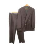  Lanvin LANVIN костюм выставить жакет брюки формальный R50-46-85 чай Brown двойной breast длинный рукав необшитый на спине 9852 /MN7