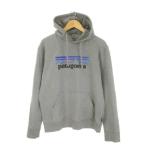  Patagonia Patagonia P-6 Logo выше подъемник ruf-ti верхняя одежда M серый тянуть over длинный рукав с капюшоном .39539 /CK9