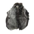  SaGa мех zSAGA FURS серебристая лиса мех мех пелерина muffler шаль чай Brown /SM4 #ECD005 женский 