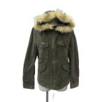 nuNUU Mod's Coat короткий 36 S хаки с капюшоном . Zip выше /SY9 #ECA006 женский 