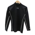  Under Armor UNDER ARMOUR Baseball компрессионная одежда SM чёрный черный с высоким воротником длинный рукав Logo принт #ECA006 мужской 
