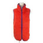  Champion флис лучший жакет спорт одежда M красный красный полный Zip воротник-стойка с высоким воротником безрукавка /AH29