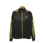  Adidas adidas CLIMALITE жакет джерси спортивная одежда M чёрный черный Zip выше длинный рукав /AO19 #ECB006 мужской 