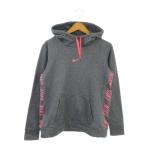  Nike NIKE DRI-FIT тянуть Parker спортивная одежда M темно-синий темно-синий Logo принт длинный рукав кенгуру карман /AO24 #ECB006 мужской 