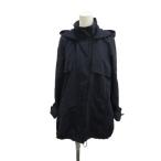 a-*ve*ve стандартный Michel Klein Mod's Coat внешний нейлон . средний длина капот Zip выше M темно-синий 