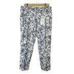  не использовался товар ритм ob жизнь RHYTHM OF LIFE с биркой Sabrina pants M белый белый серый камуфляж укороченные брюки длина /PP #ECB006
