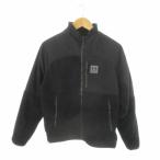  Under Armor UNDER ARMOUR жакет верхняя одежда M LOOSE чёрный черный воротник-стойка Zip выше переключатель b-kre Logo /MN22 #GY70