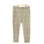  Zara ZARA брюки 38 бежевый в клетку длинные брюки /MN43 #GY75 мужской 
