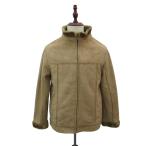  filler FILA спорт SPORT искусственный мутон жакет под замшу M бежевый воротник-стойка Zip выше средний длина #GY75 мужской 