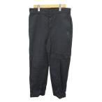  Dickies Dickies рабочие брюки низ 32 чёрный черный одноцветный полный length длинные брюки /YU #GY70 мужской 