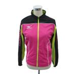  Mizuno MIZUNO спорт одежда блузон жакет M vivid розовый воротник-стойка Zip выше средний длина #ECA007 женский 