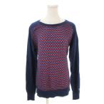  Puma PUMA вязаный свитер Golf M темно-синий темно-синий точка рисунок раунд шея длинный рукав /AH31 #GY70 женский 