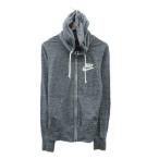  Nike NIKE жакет Parker средний длина S серый Zip выше Logo /SY1 #GY70 женский 