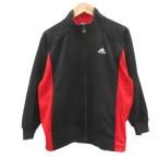  Adidas adidas спортивная одежда джерси жакет средний длина 130cm чёрный черный Logo вышивка /SM5 #ECA007 мужчина Kids 