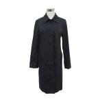 Nice Claup NICE CLAUP пальто с отложным воротником длинный длина чёрный черный /HO10 #GY78 женский 