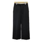 B&amp;Y United Arrows BEAUTY&amp;YOUTH красота &amp; Youth брюки S чёрный черный одноцветный широкий нога полный length /NP #ECB007