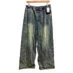  не использовался товар anti bar оригинал The Antibal original с биркой Denim джинсы Chemical woshu широкий легкий брюки L